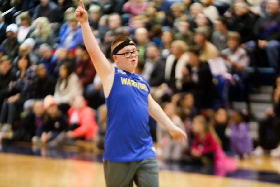 The thrill of making the basket in front a packed house cant be described. Junior Nathan McKenzie said, “It was so incredible to see all the kids playing and smiling. I felt so honored to be part of such an unforgettable night for both the kids playing and the students watching.”