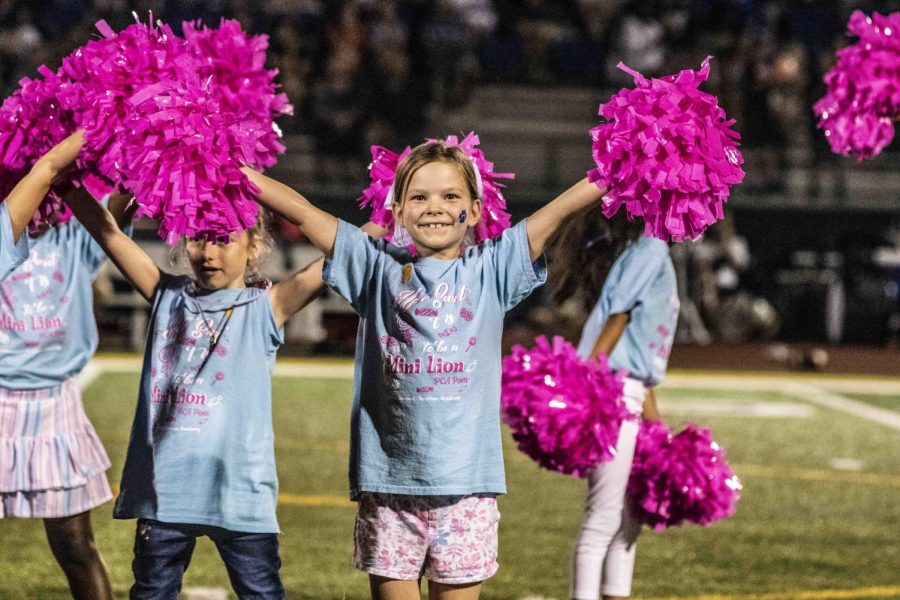 The Lions first home football game of the season also served as our Lower School night. A mini Pom performance by the Lower schoolers got the young and old fans excited about the game. The Prestonwood community was in full force supporting the football team.
