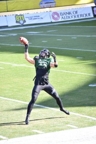 PCA Alumni Riley Wilson, Wide Receiver for the University of Hawaii  plays in the New Mexico Bowl on December 24, 2020.