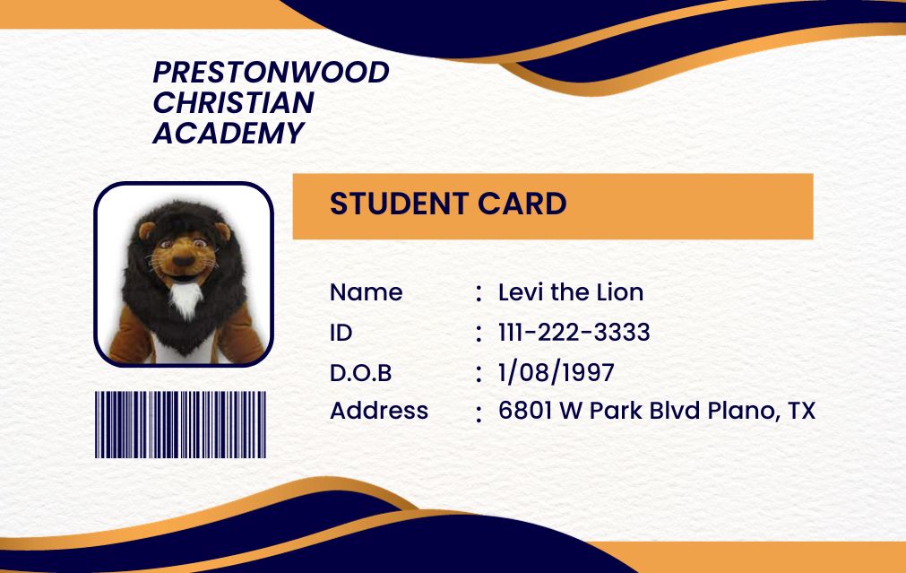 Levi Lion ID Card- Merritt Harris