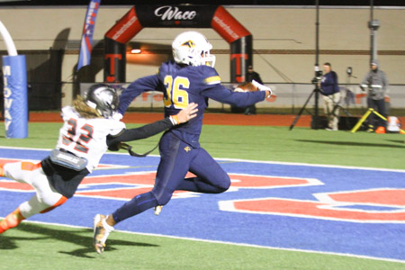 Junior Solomon Turner out runs the defense for a touchdown that cut the Panther lead to five late in the third quarter, 36-41