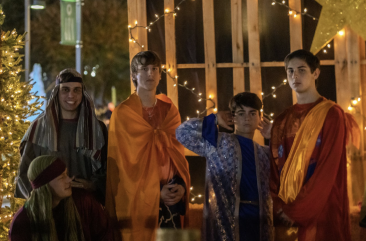 Prestonwood Students participate in the Live Nativity.
