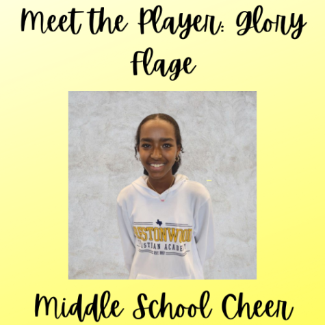 Meet the Cheerleader- Glory Flage